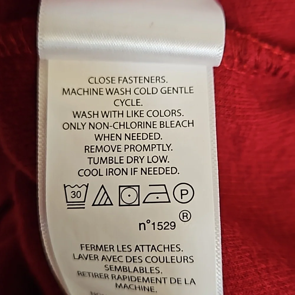 Polo Ralph Lauren Cranberry Red Quarter Zip Sweater Pullover Size L